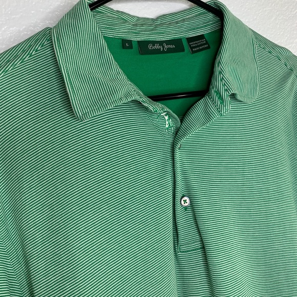 Bobby Jones green striped golf polo - Picture 4 of 5